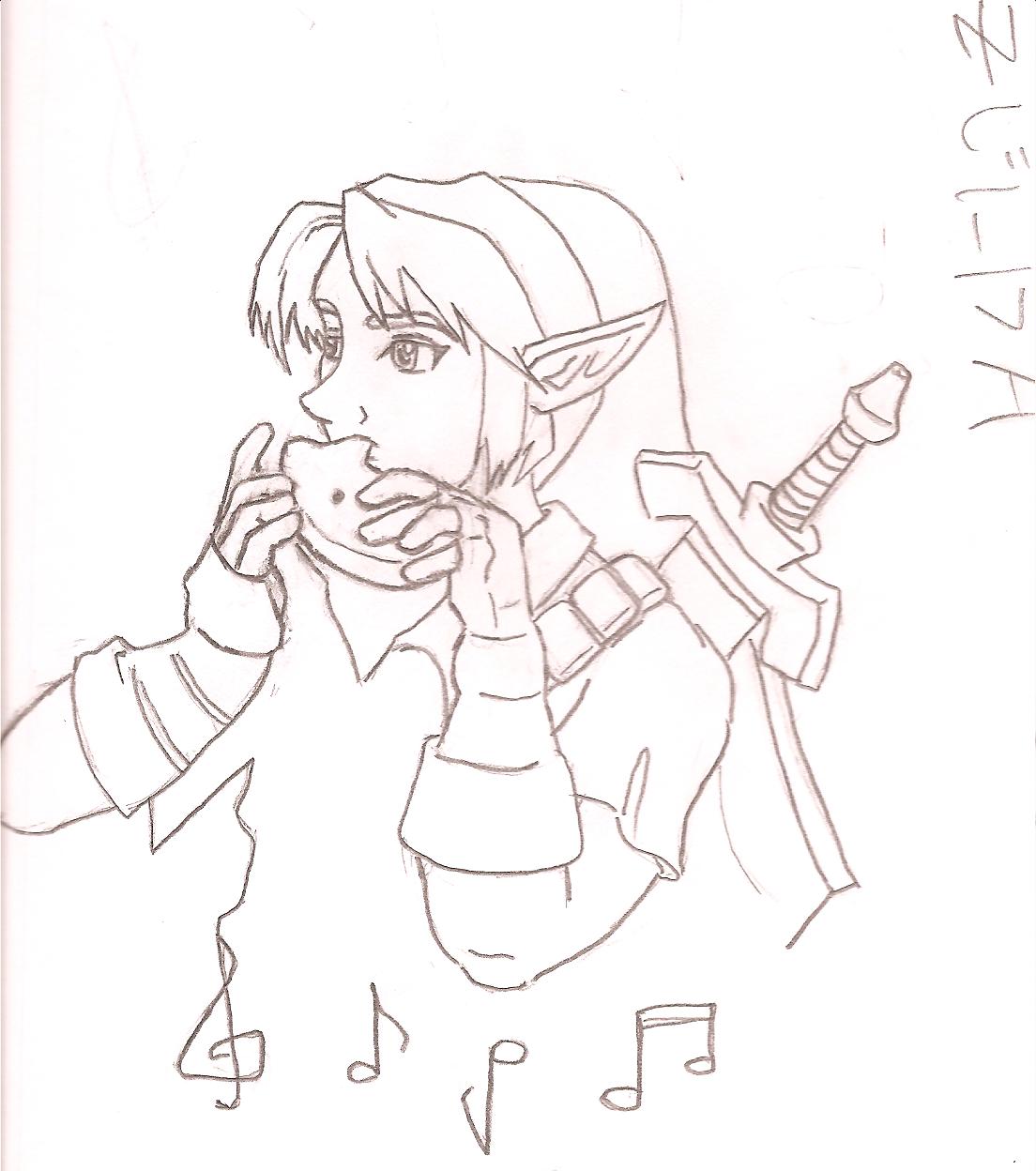 Link playing music by Kutless