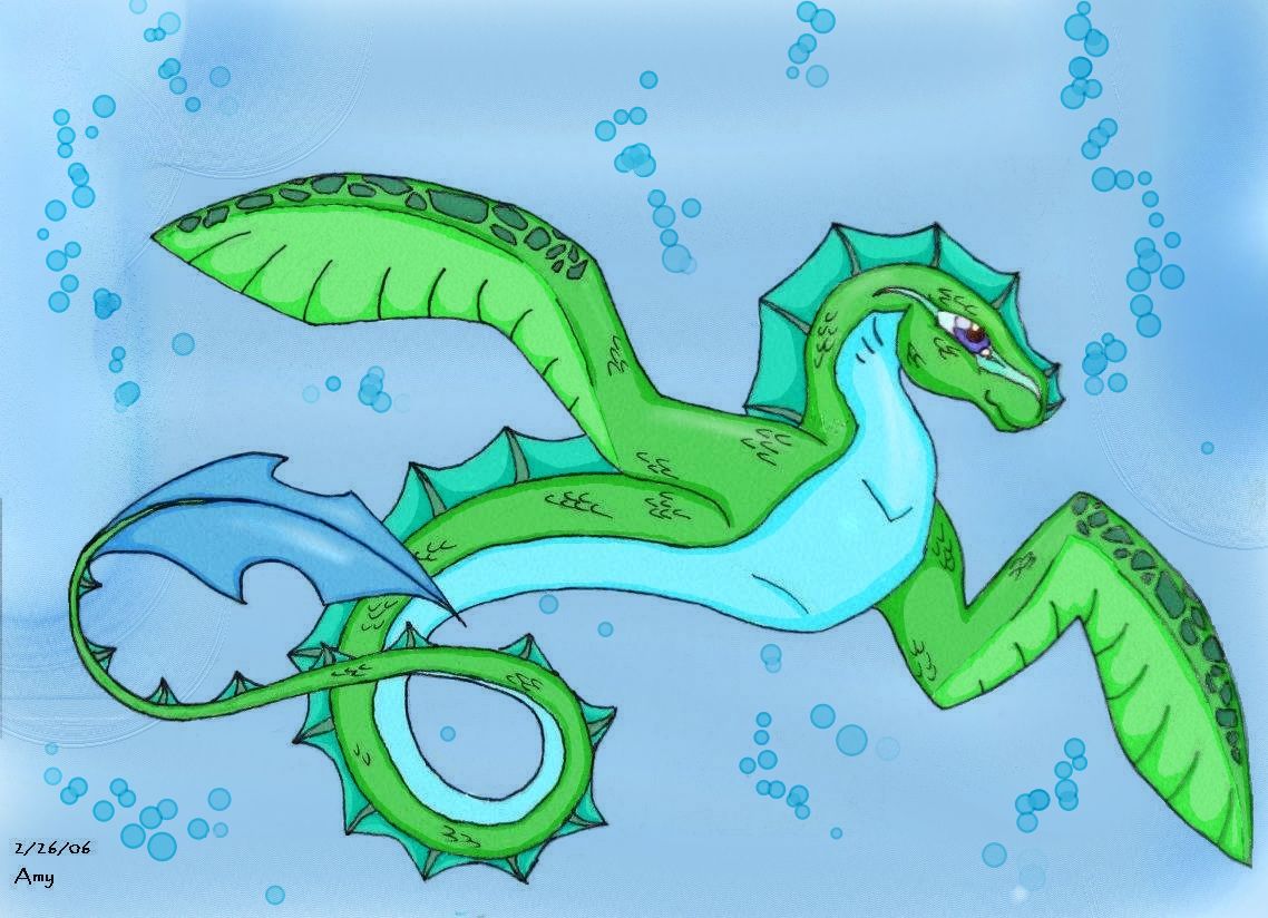 Seahorse Turtle Dragon by Kway105