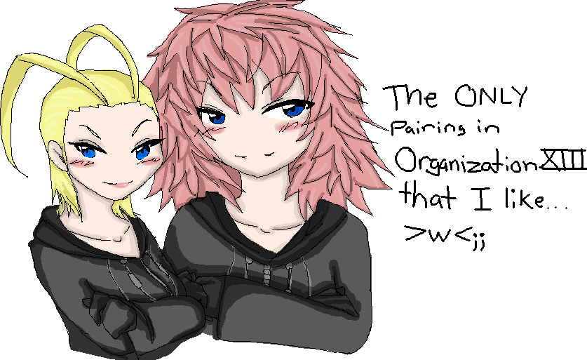 Larxene and Marluxia by Kyncha