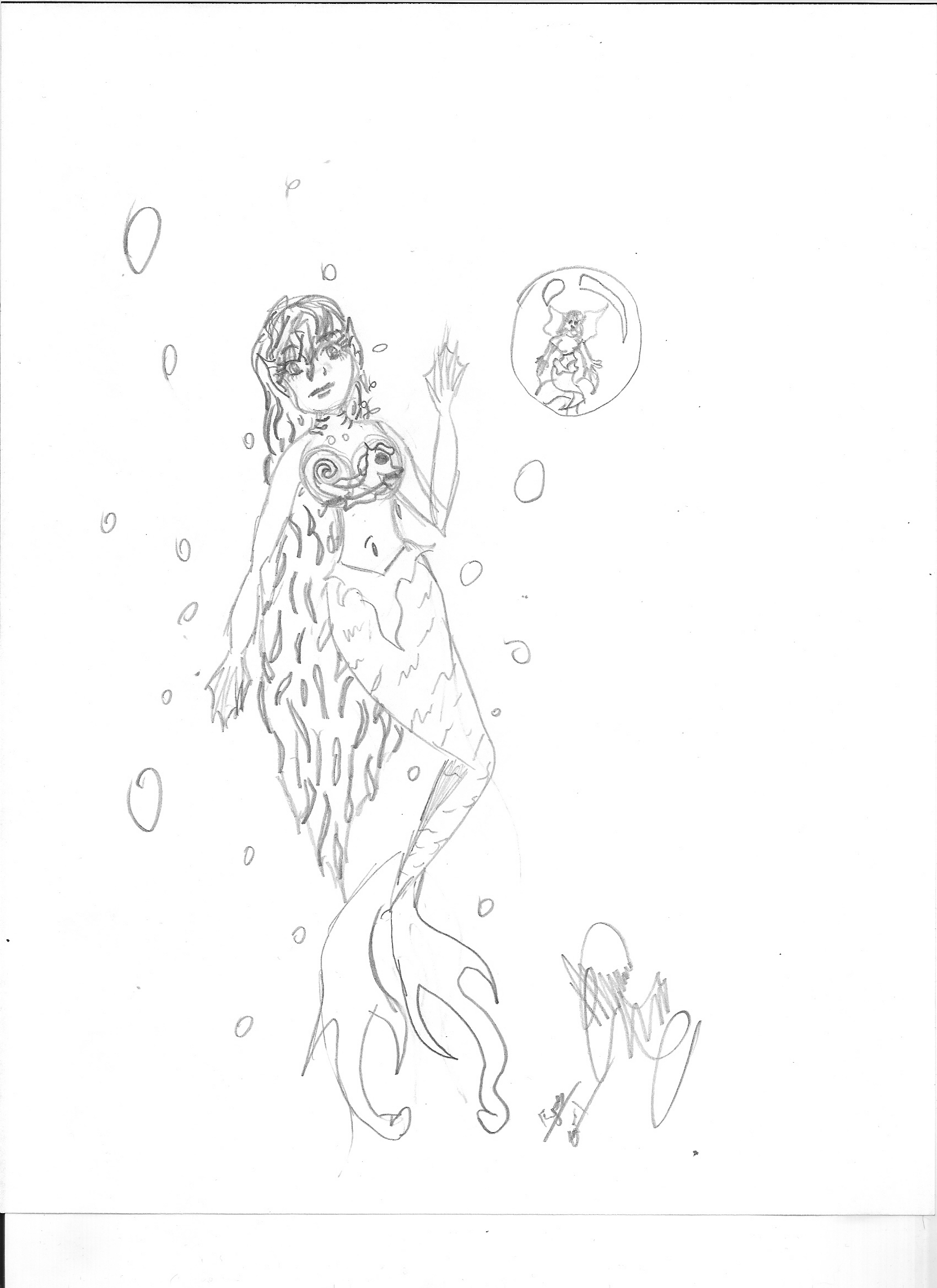 Mermaid and merfairy by KyosGirl