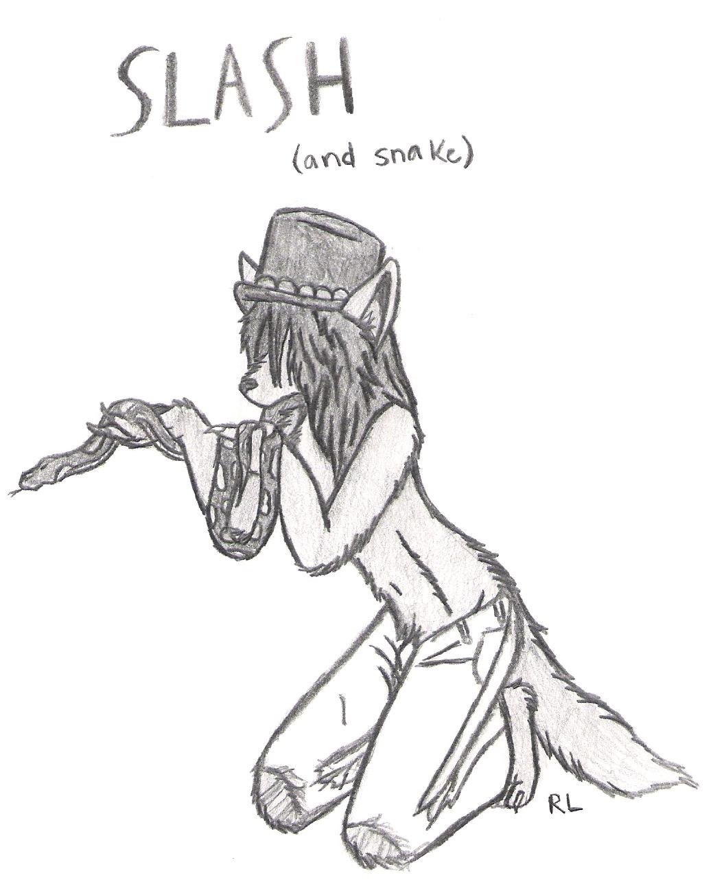 Slash and a snake by Kyot222