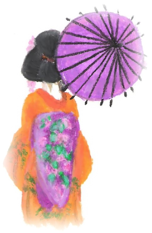 Geisha in Orange by Kyot222