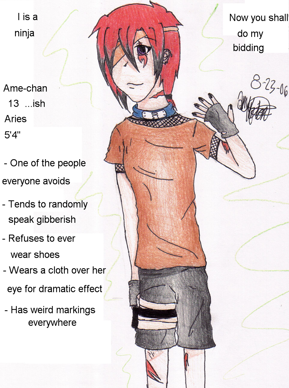 If Ame-chan Was A Friggen Sweet Ninja (Colored) by KyoxTohru95