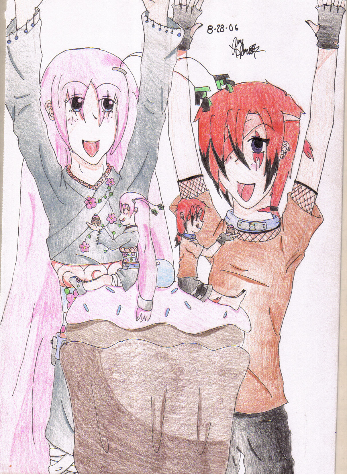 Ninjas and Cupcakes! by KyoxTohru95