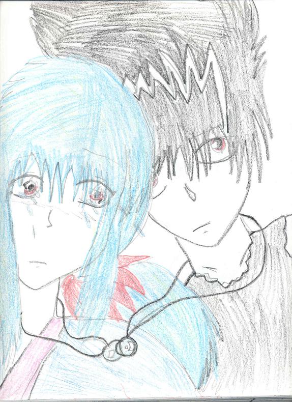 Hiei and Yukina by Kyrstin_R_