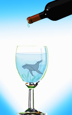 Whale in a Wine Glass by Kysten