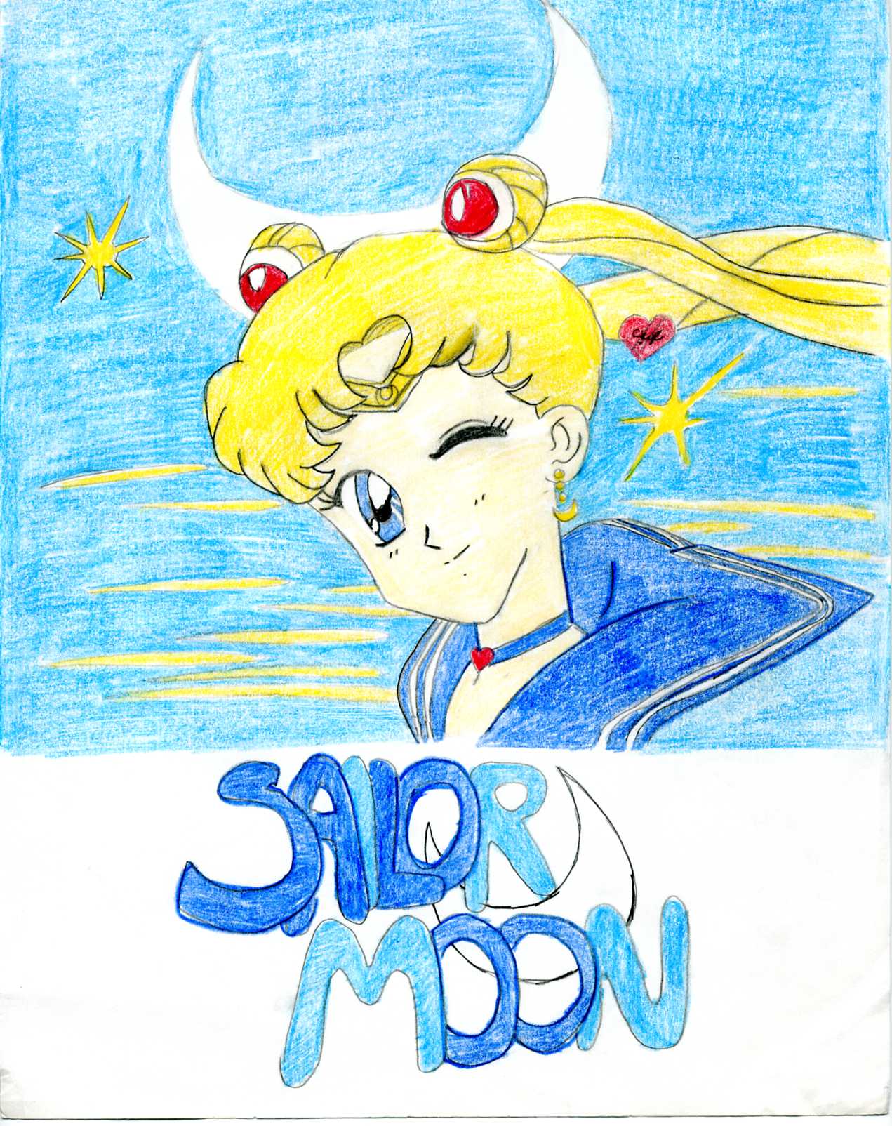Flying Sailor moon by kagome4ever15
