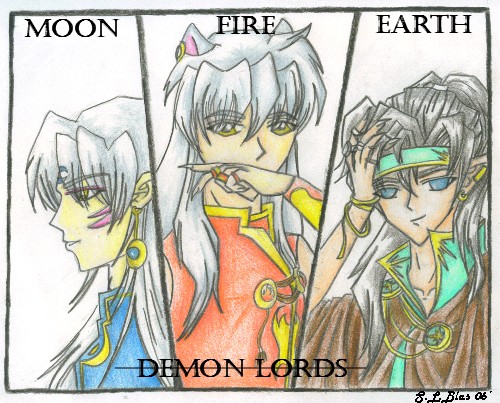 Three Demon Lords by kagome_n_koga