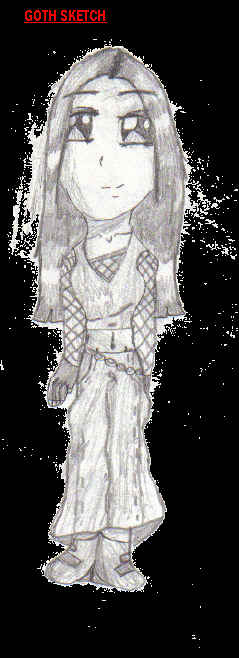 goth sketch! by kagomeinuyasha123