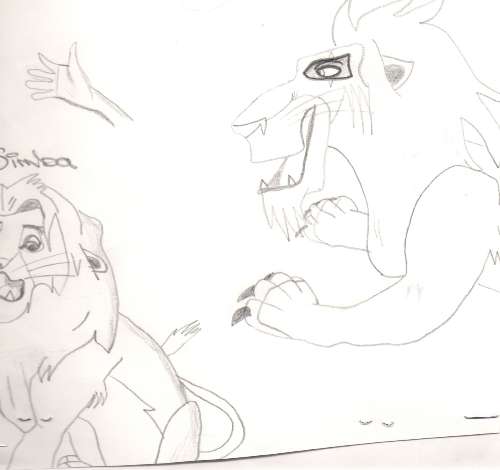The Lion King(simba and scar) by kai_hiwatari22