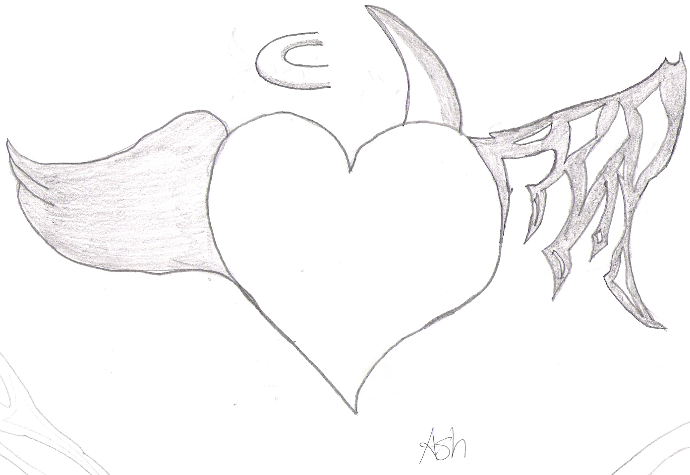 Heart tattoo #2 by kai_hiwatari22