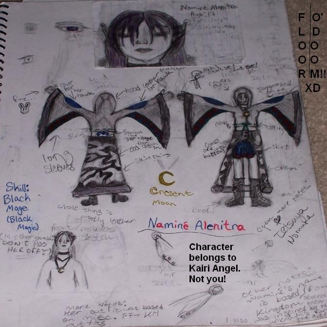 Namine character design by kairi_angel