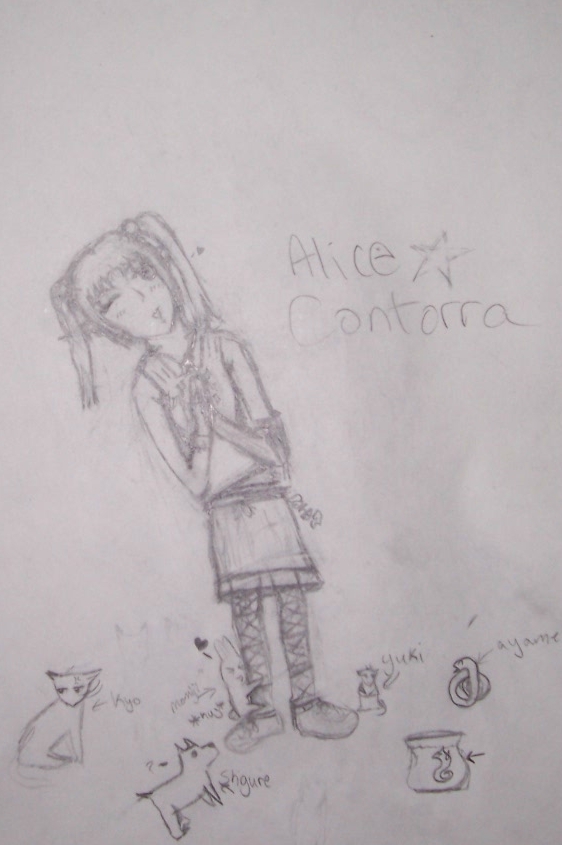 Alice Contorra with Fruba characters by kairi_angel