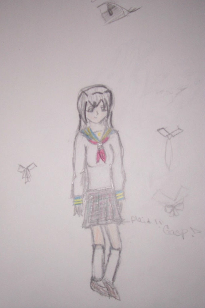 Random school girl colored by kairi_angel