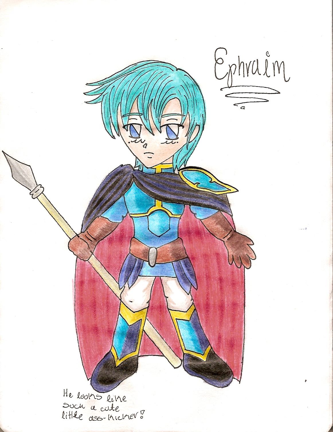 Butt Kicking Chibi Ephraim by kamatari17