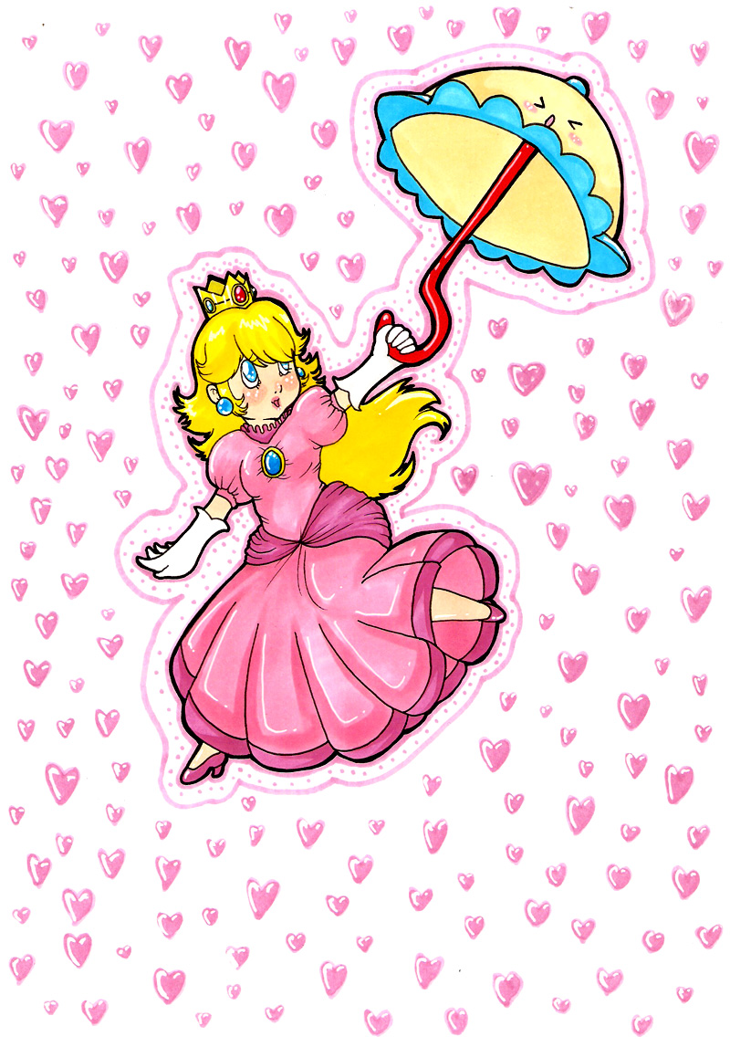Super Princess Peach by kamikazemachan