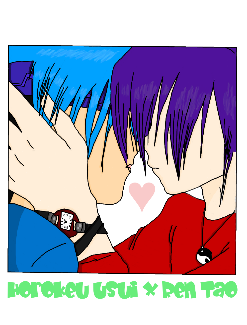 About to Kiss(Colored Version) by kamoku_hito