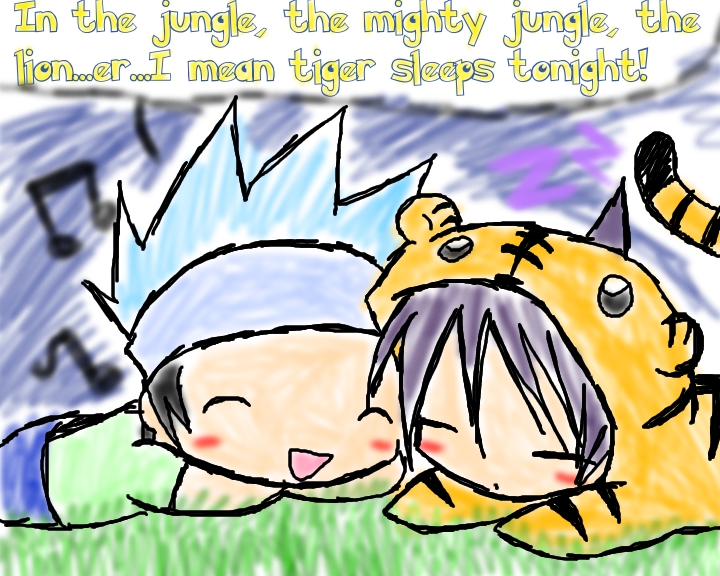 The Lion...I Mean Tiger Sleeps Tonight by kamoku_hito