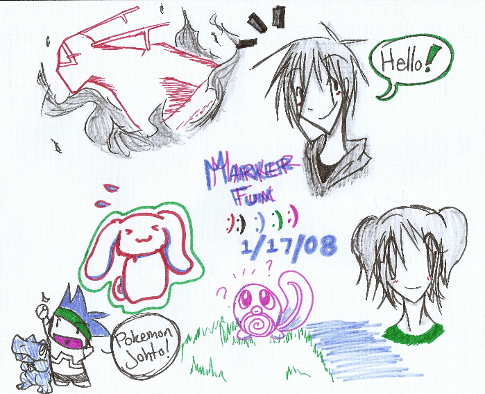 Marker Doodles by kamoku_hito