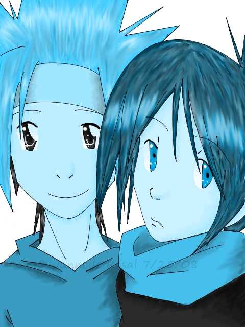 Horo and Ren - Blue by kamoku_hito
