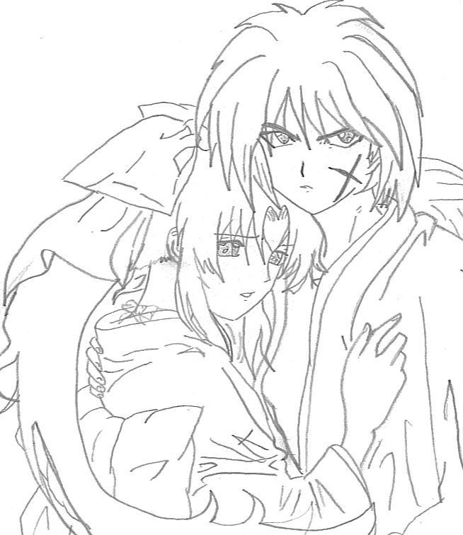 Kenshin+Kaname by kaname_yasha5689