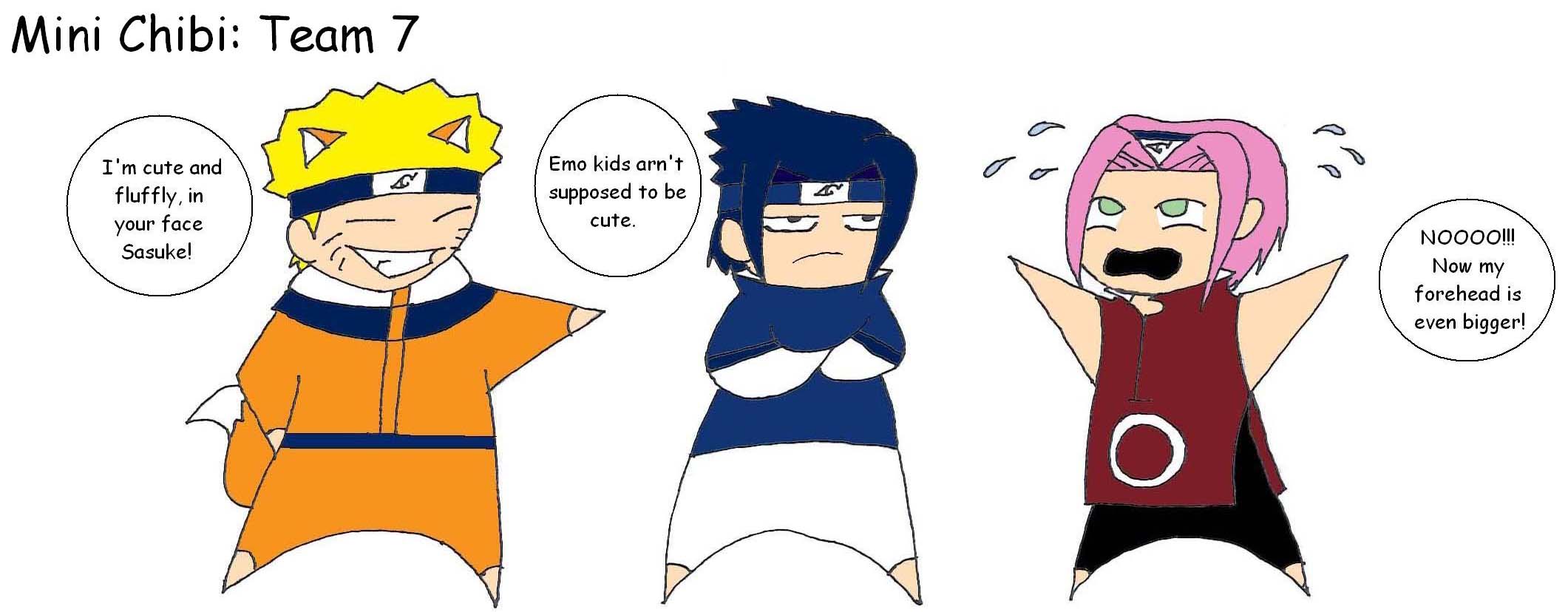 Mini Chibi: Team 7 by kashiangel07