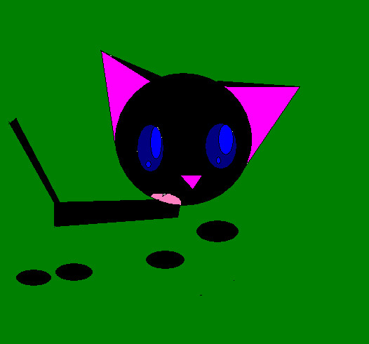 black kitty by kashiyumi