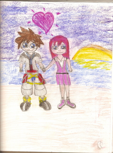 chibi Sora and Kairi!! by katara719