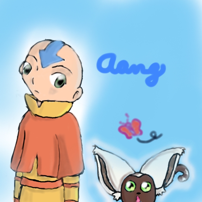Aangy and Momo by katara719