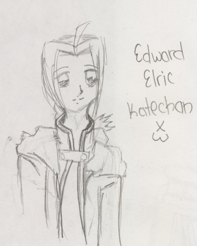 Edward Elric  (First Time drawing him) by kate-chan