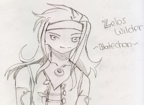 Zelos Wilder  (uncolored) by kate-chan