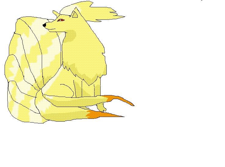 ninetails on MS Paint by katlou303