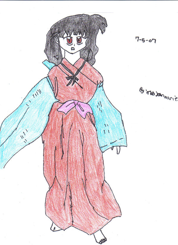 Kagome in her kimono outfit by kayko3rd