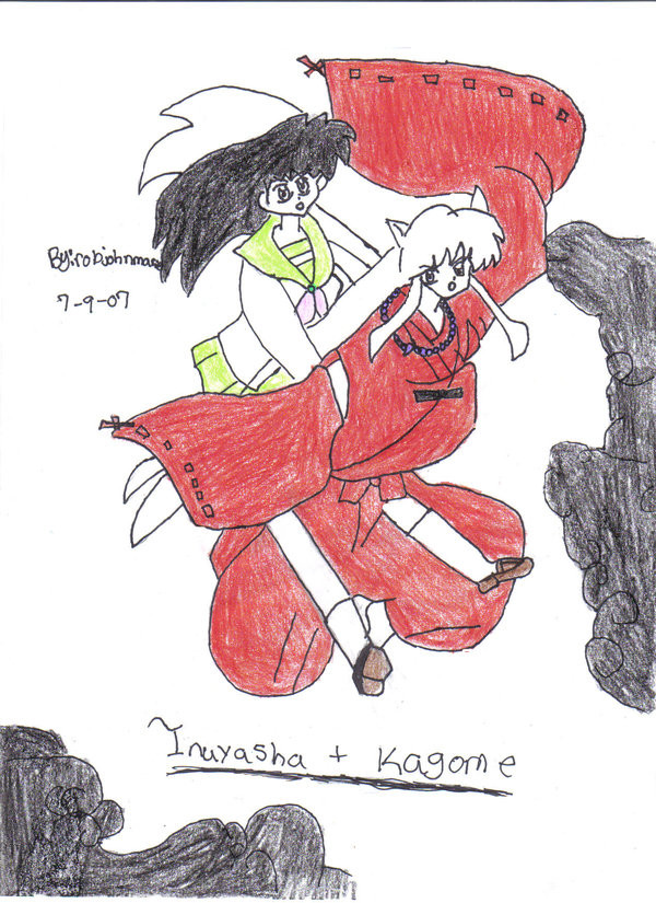 Inuyasha and Kagome by kayko3rd