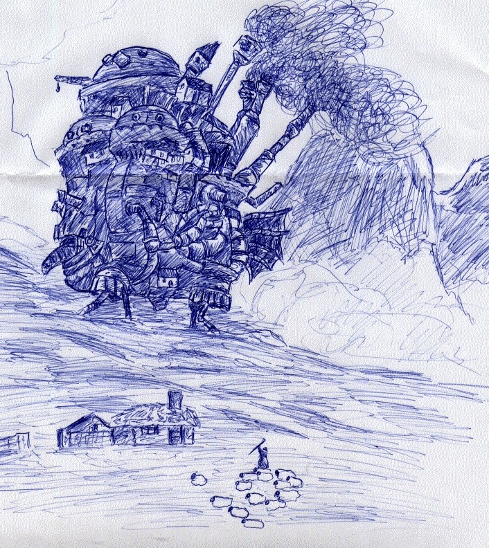 howl"s castle doodle by kchen