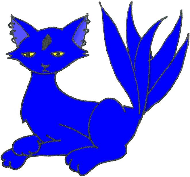 Adoptables: Blue Cat by keera_punked_out