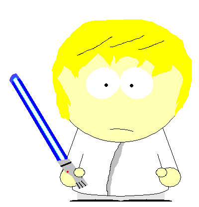 Luke Skywalker, South Park Style by kennylives64