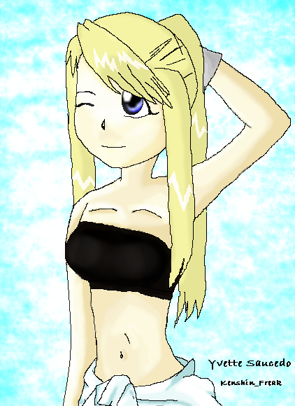 A Winry (Color) by kenshin_freak