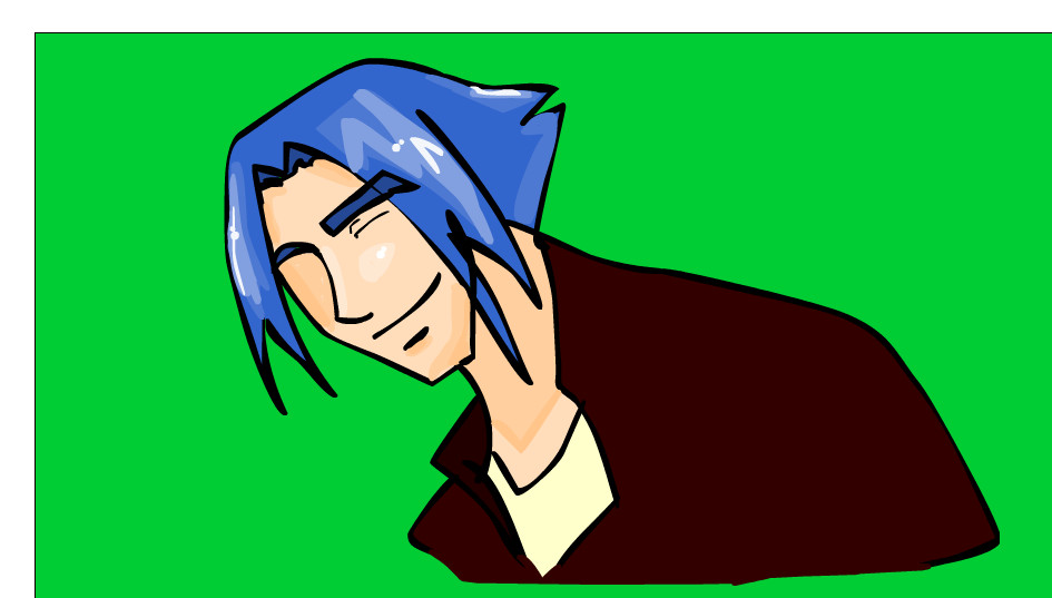 Blue haired dude. by kerrigan188