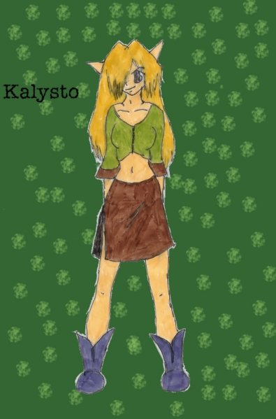 Kalysto- Wild Elf and Fire Elementalist by keylaleigh
