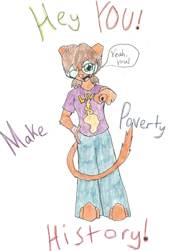 Make Poverty History: Furry Style! (coloreded) by keylaleigh