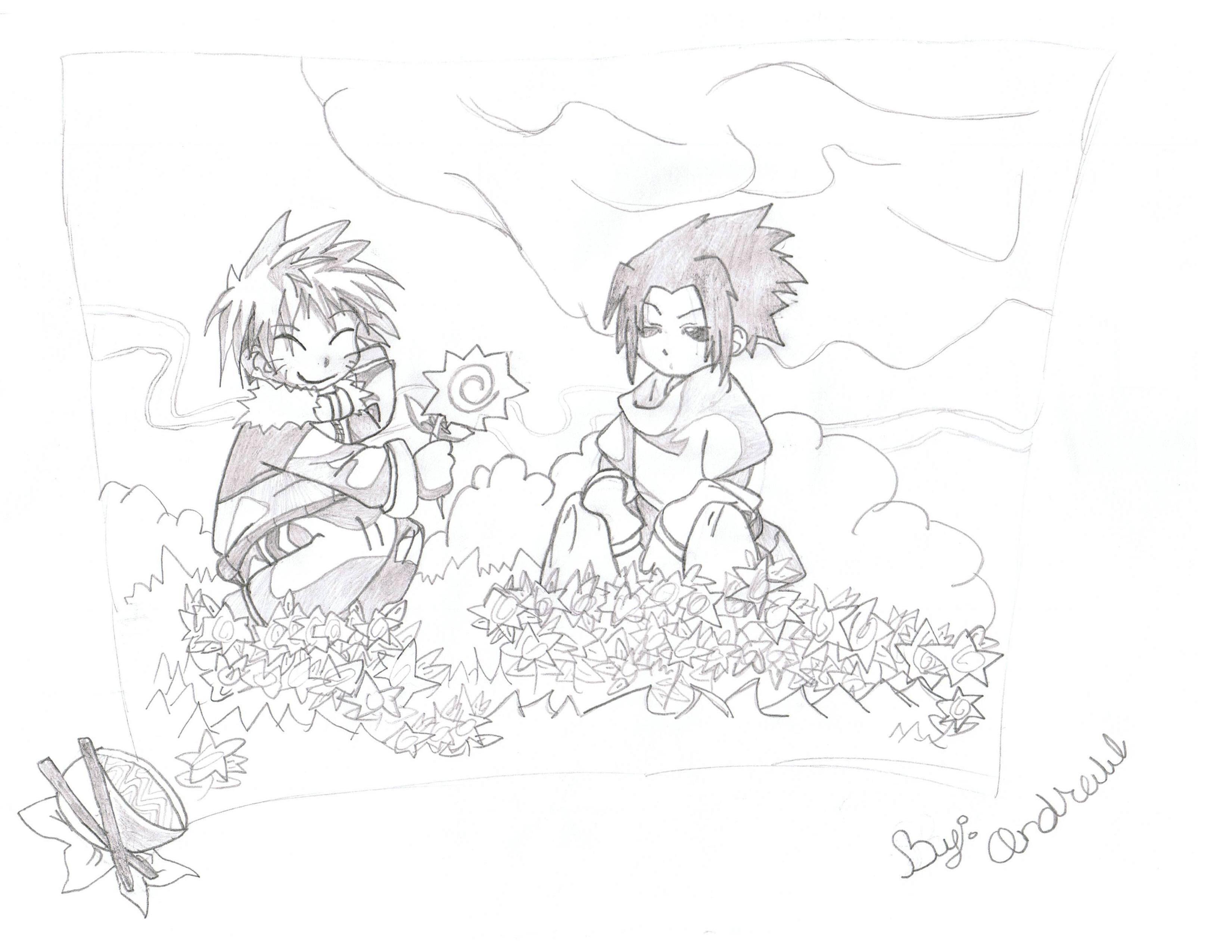 Naruto & Sasuke by kh2_SORA_kidd63