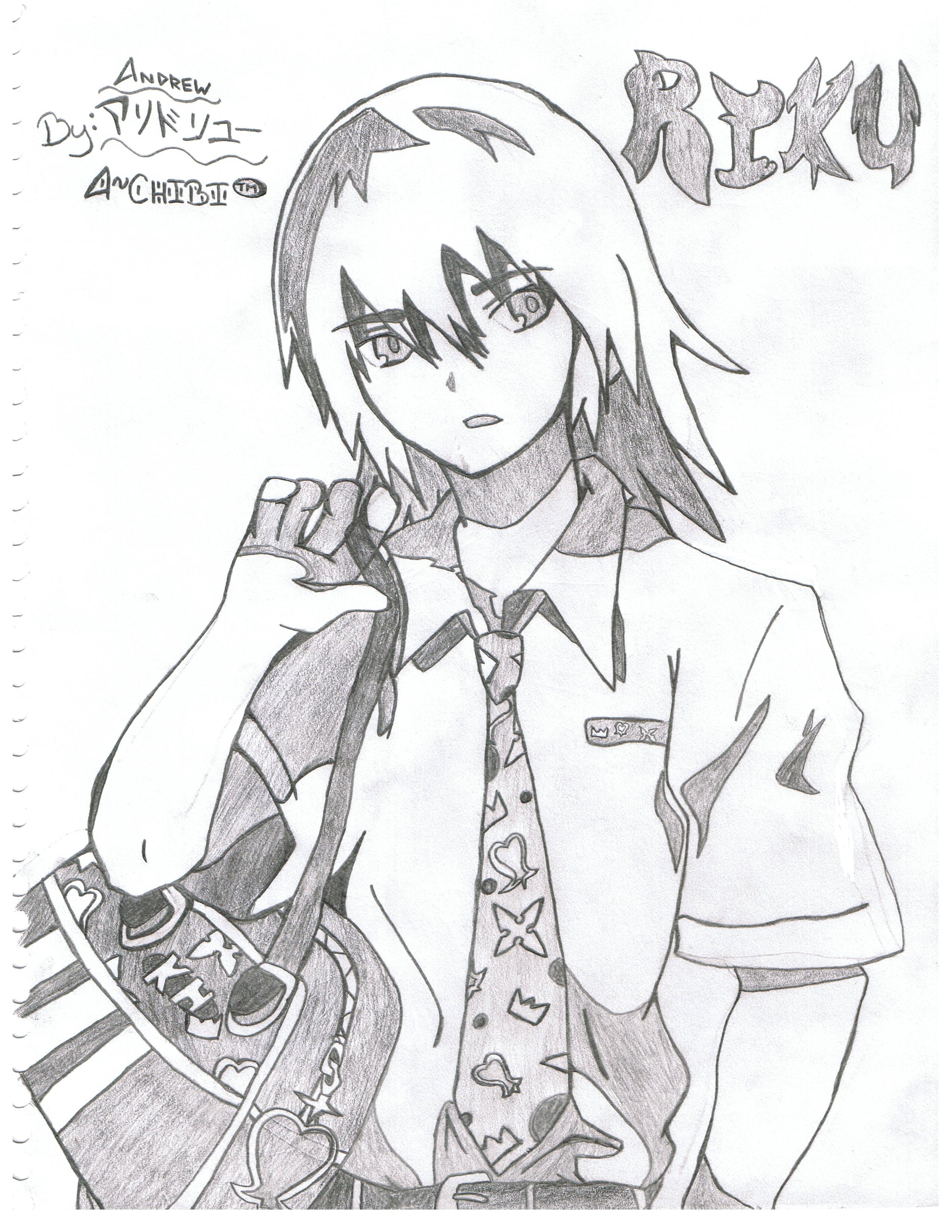 Schoolboy Riku by kh2_SORA_kidd63