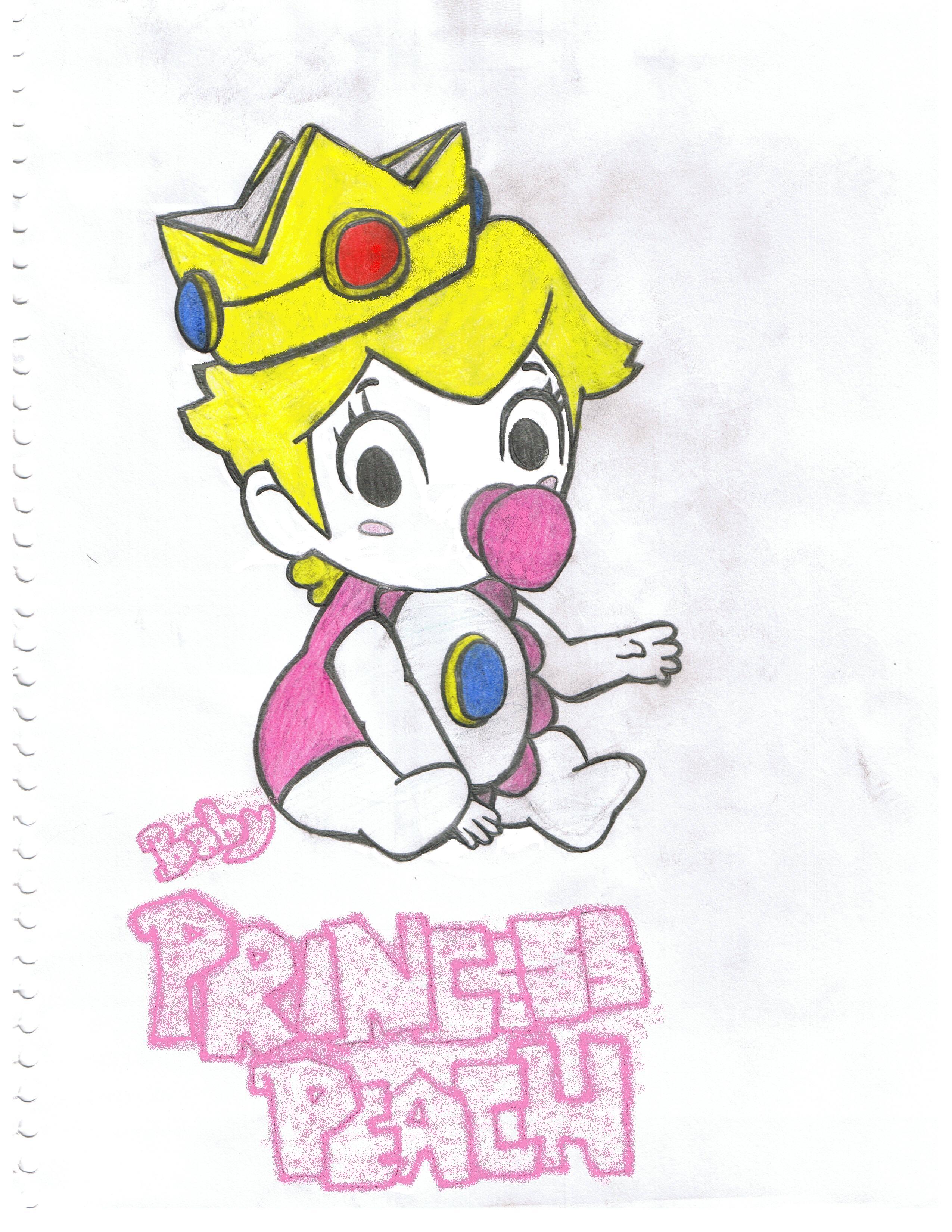 Baby Princess Peach by kh2_SORA_kidd63
