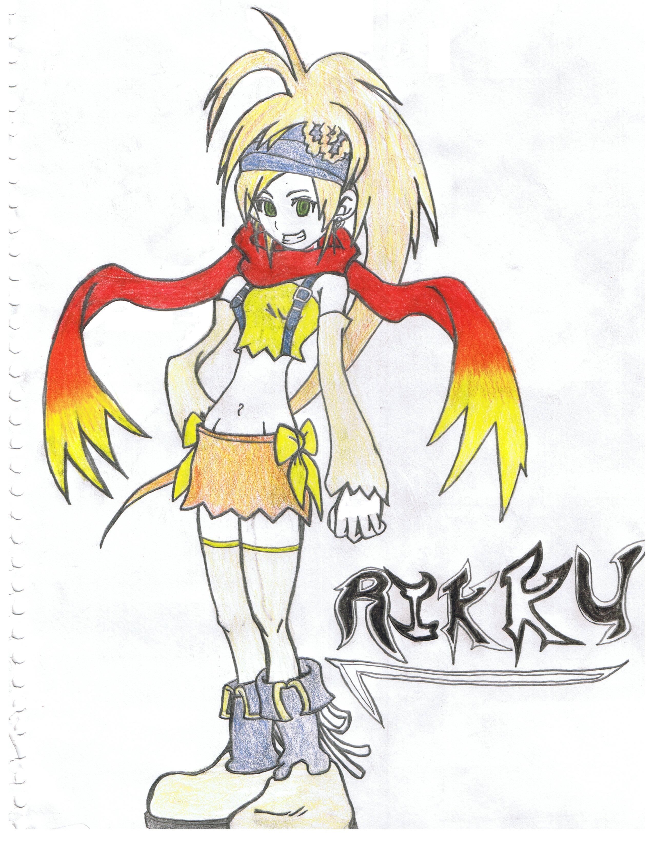 Rikku (coloured) by kh2_SORA_kidd63