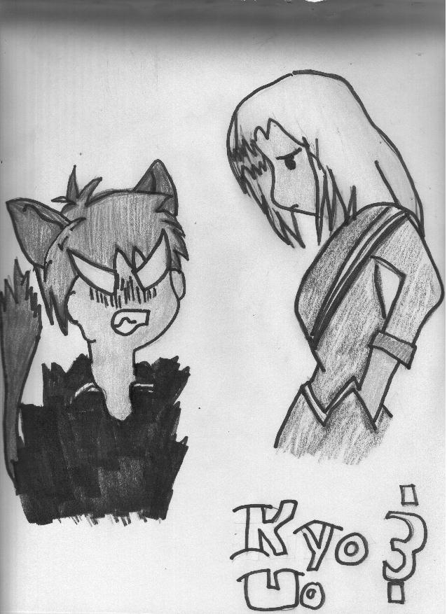 Kyo and Uo (First attempt) by kiaragurl03