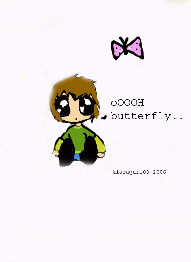 "oOOH butterfly" -Kiara Chibi by kiaragurl03