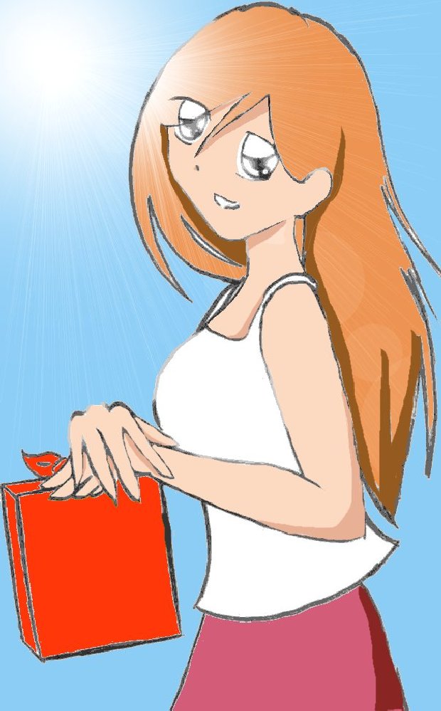 Inoue Orihime - Out for a Walk by kidamazone
