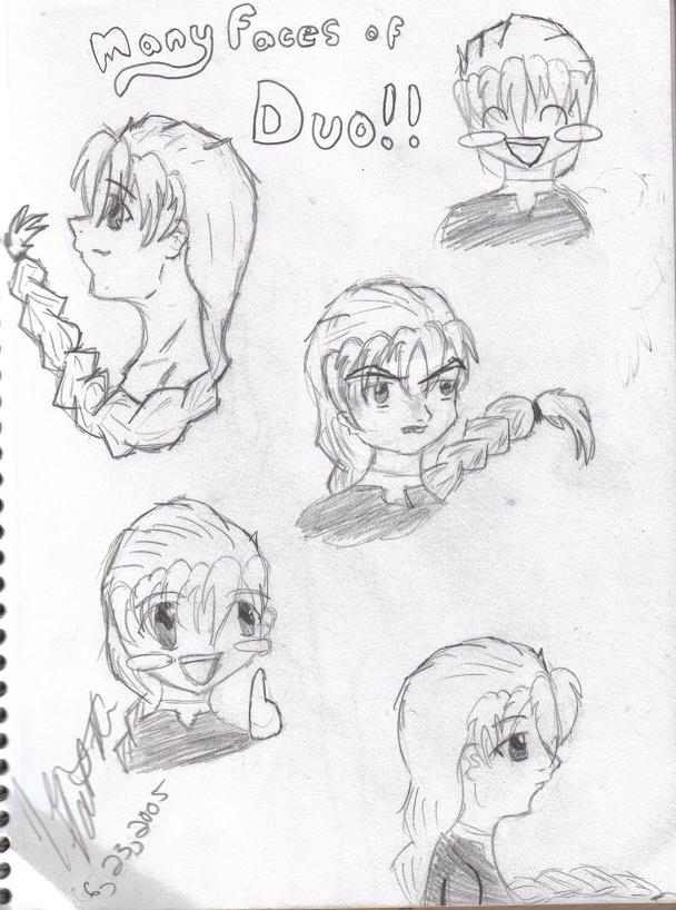 The Many Faces Of DUO!! (in my mind of course!!) by kikyohaterforever