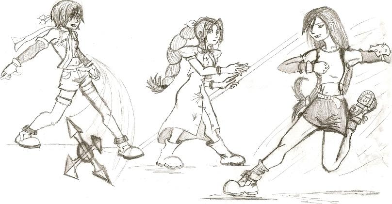Fighting Poses by killerrabbit05